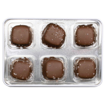 Mayflower Milk Chocolate Sea Salt Caramels Tin