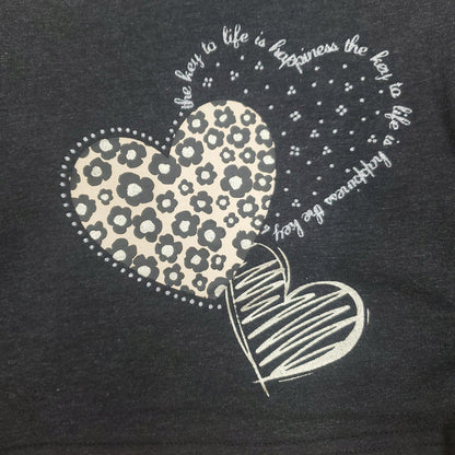 Mayoral Girls Charcoal LS Crop Top