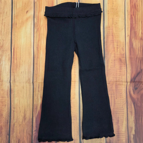 MAYORAL RIB KNIT FLARE LEGGINGS 4728 BLACK