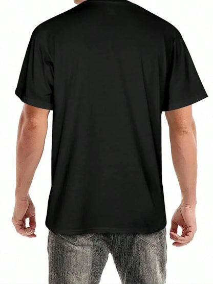 Men'S Crew Neck T-Shirt Black Dropkick Murphys Skull And Beret Graphic Print For