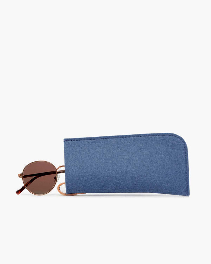 Merino Wool Felt Eyeglass Sleeve, Horizon