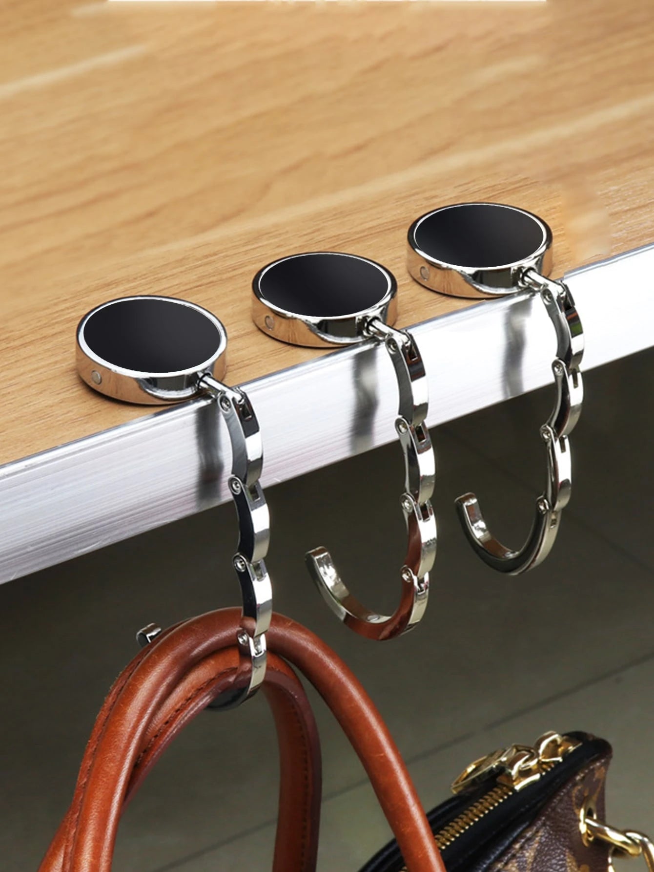 Metal Round Bag Hook, Portable Handbag Holder Bag Accessories Gift, Gift, Accessories, Decor For Teen Girls Women College Students,Rookies & White-Collar Workers School Supplies Teacher Gifts Back To