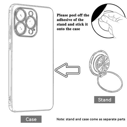 MewTrek Luxury Electroplated Transparent Pink Phone Case, Creative Swan Holder, Sparkling Rhinestones, Shockproof, Summer New Fashion Silicone Soft Shell, Compatible With Iphone 16/16E/15/14/13/12/11