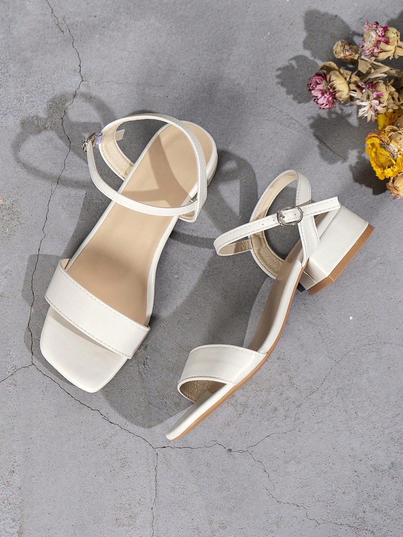 Mid-Heel Chunky Women's Sandals, 2025 New Arrival, High-Heeled Ankle Strap Sandals,Spring Summer Outfits