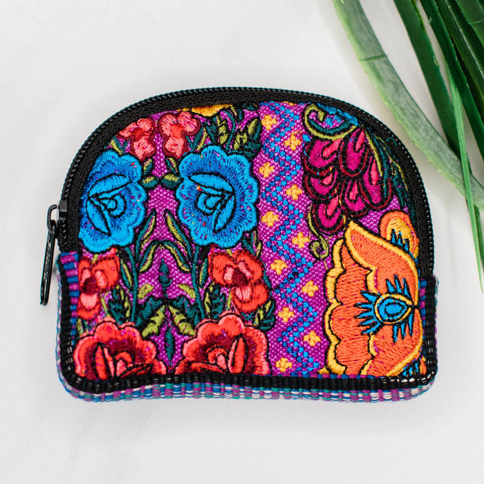 Mini Padded Upcycled Coin Bag