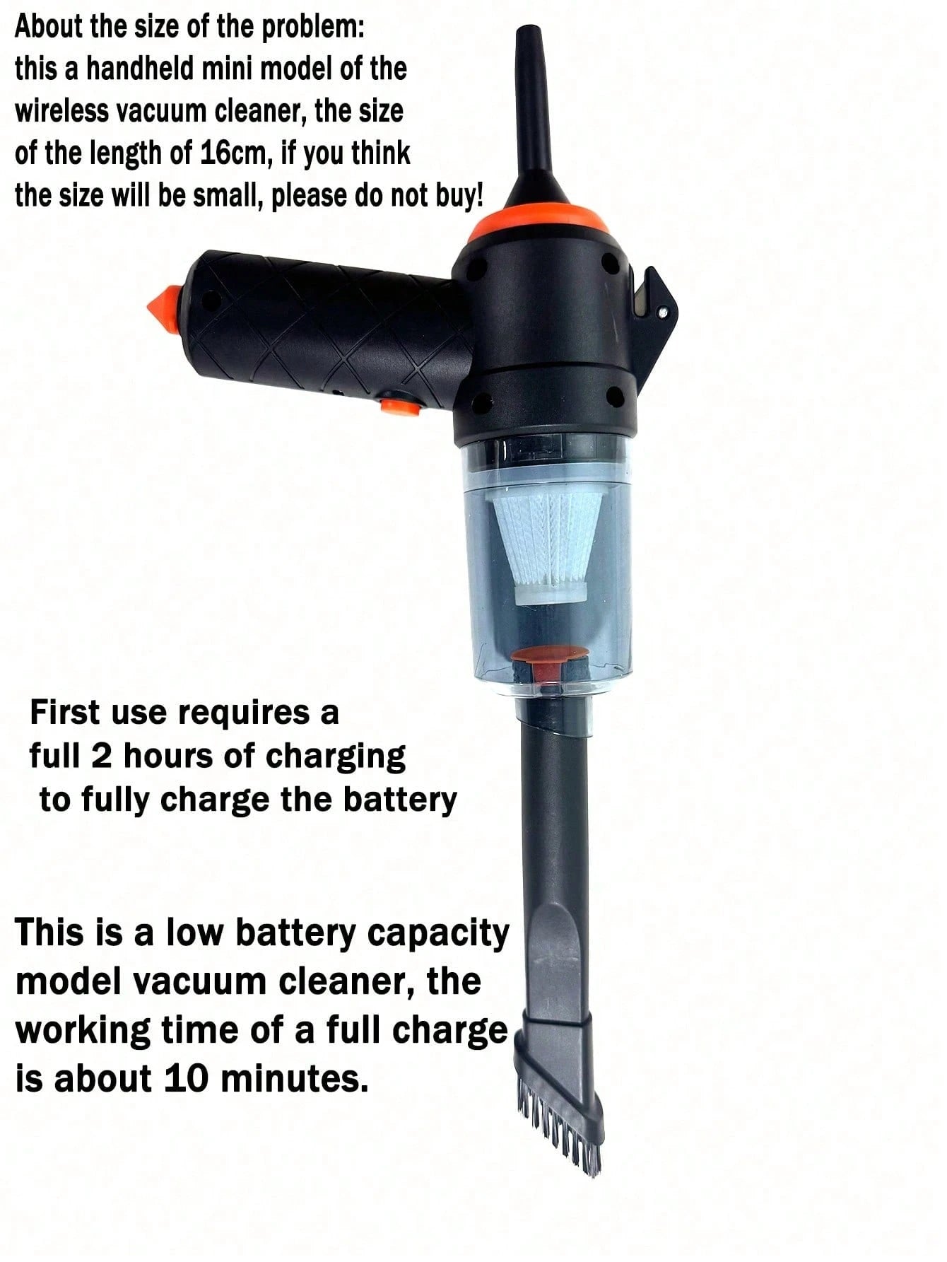 Mini Portable Car Wireless Handheld Vacuum Cleaner, Rechargeable, With Emergency Functions: Seatbelt Cutter, Window Breaker, Car Cleaning Kit, Suitable For Car, Home, Office, Pets