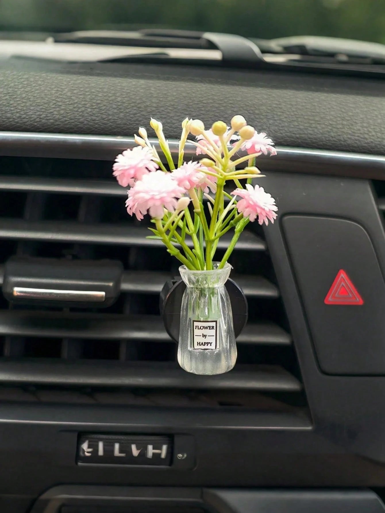 Mini Vase Car Air Vent Clip, Artificial Carnation Aroma Diffuser, Cute Car Interior Decor & Car Fragrance
