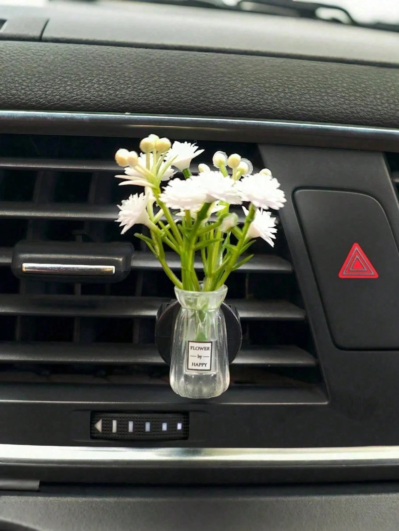 Mini Vase Car Air Vent Clip, Artificial Carnation Aromatherapy Diffuser, Cute Car Interior Decor And Car Fragrance