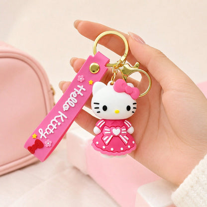 Miniso Hello Kitty Keychain, Aesthetic Pink Bag Charm, Backpack Pendant, Student School Bag Decoration Accessory, Back To School Gift