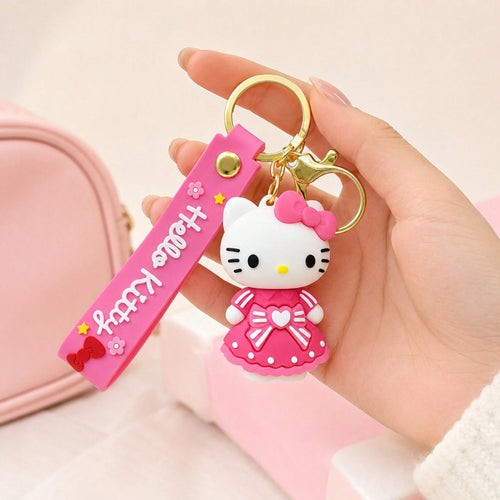 Miniso Hello Kitty Keychain, Aesthetic Pink Bag Charm, Backpack Pendant, Student School Bag Decoration Accessory, Back To School Gift