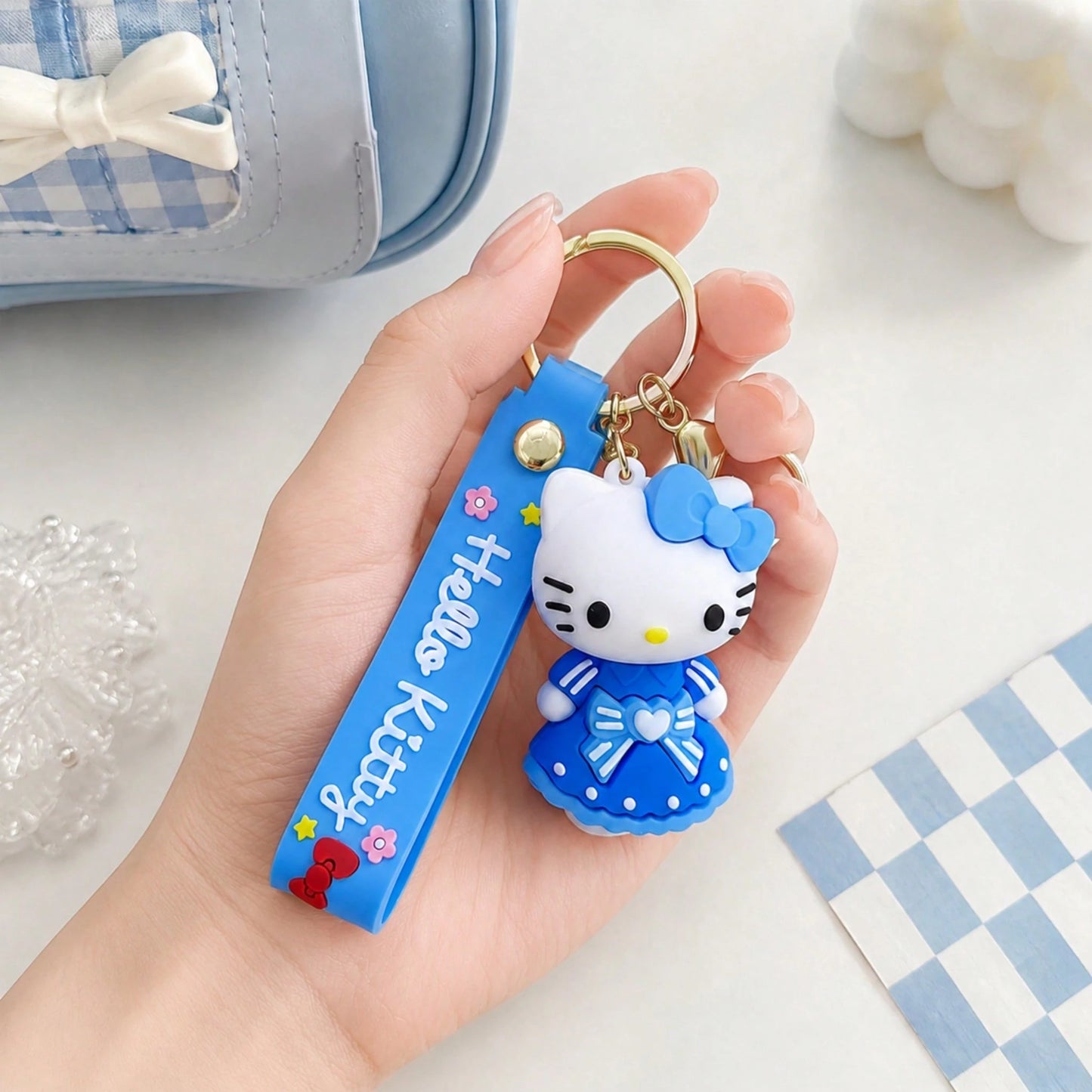 Miniso Hello Kitty Keychain, Aesthetic Pink Bag Charm, Backpack Pendant, Student School Bag Decoration Accessory, Back To School Gift