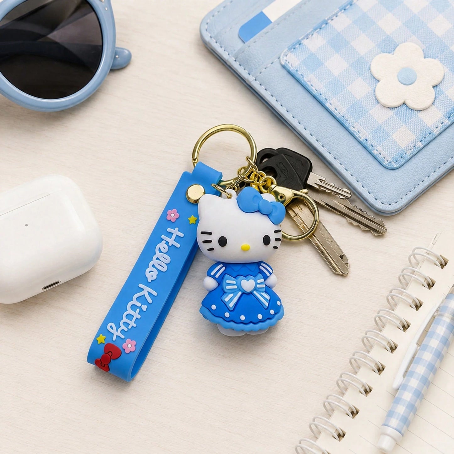 Miniso Hello Kitty Keychain, Aesthetic Pink Bag Charm, Backpack Pendant, Student School Bag Decoration Accessory, Back To School Gift