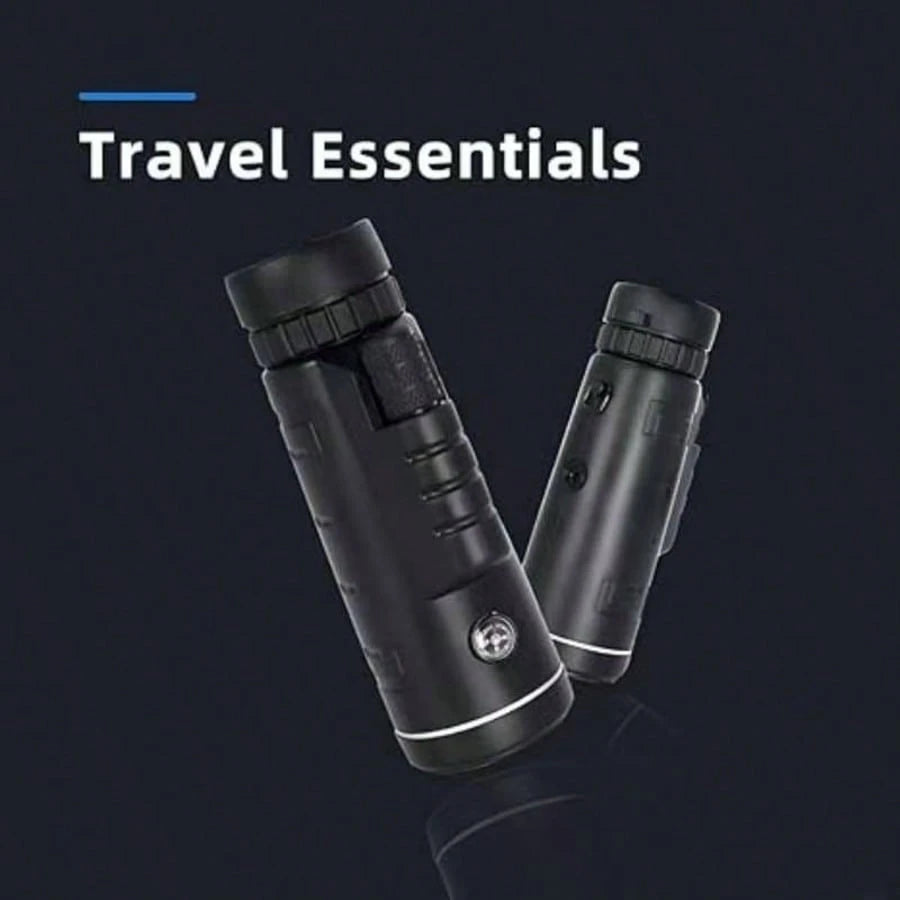 Monocular Telescope With Smartphone Adapter And Telescope Cases, Telescope For Adults High Powered, Monocular For Adults, Compact Low Light Vision For Wildlife, Hunting, Camping,Adventures