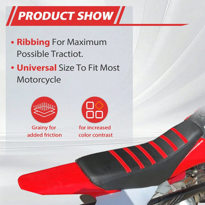 Motorcycle Seat Anti-Slip Soft Rubber Universal Cover, Suitable For Suzuki, Kawasaki, Etc. 50cc-250cc Dirt Bikes, ATVs, Off-Road Motorcycles, Off-Road Bicycles, Mountain Bikes And Other Outdoor Sports