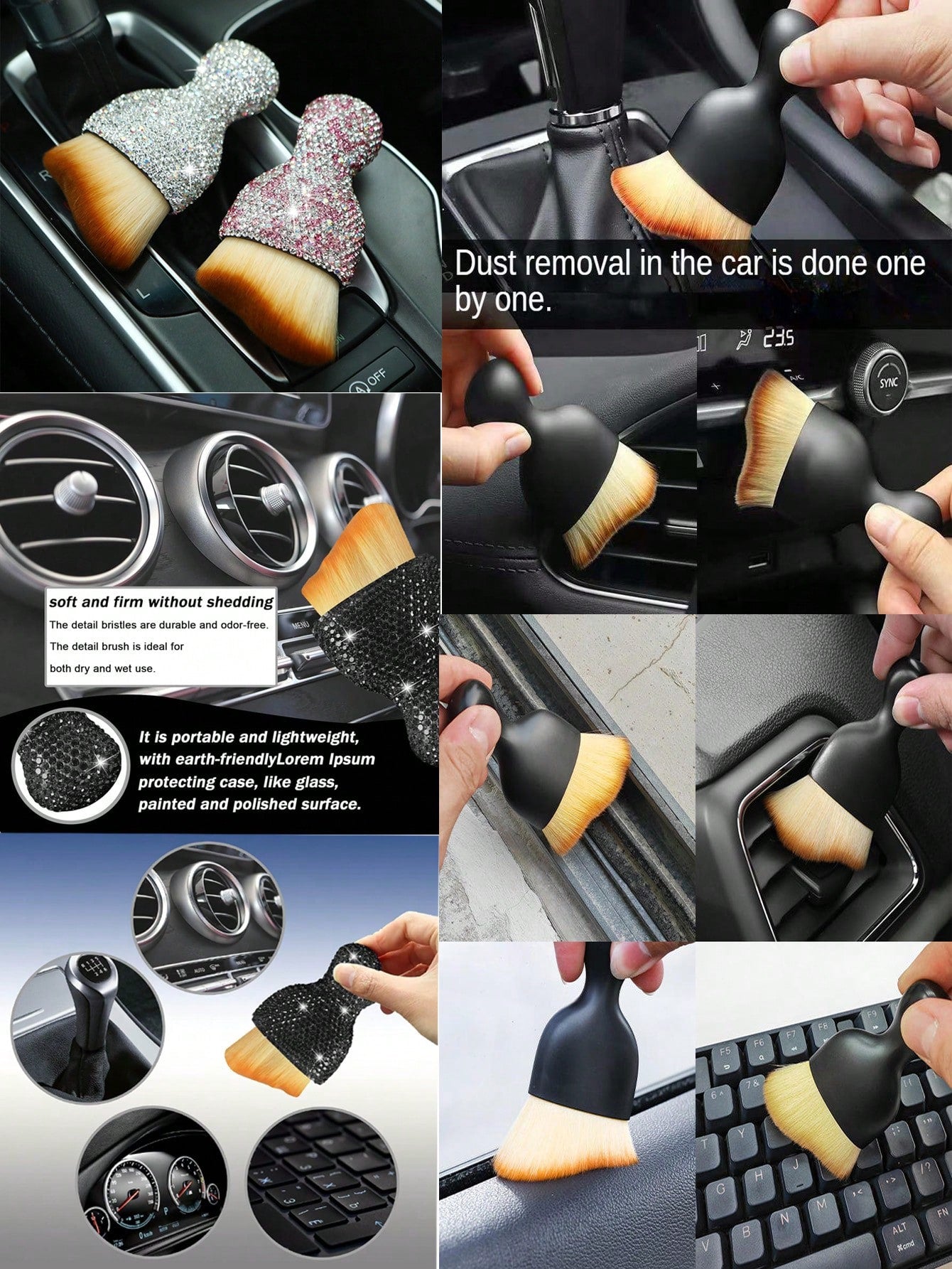 Multi-Functional Car Cleaning Brush For Daily Use