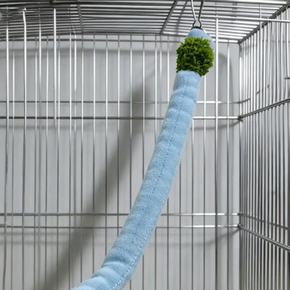 Multi-Functional Pet Cage Hammock & Climbing Ladder, Fun Swing Rope Bridge Toy For Small Animals Like Parrots & Hamsters, Interactive Playground Accessory