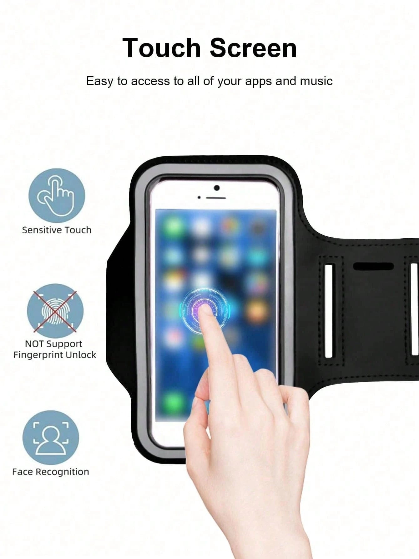 Multifunctional Waterproof Armband Phone Holder For Outdoor Sports, Running, Hiking, Cycling, Fitness, Touchscreen Phone Arm Bag