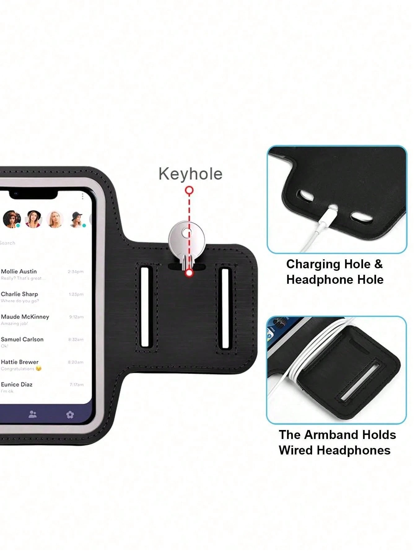 Multifunctional Waterproof Armband Phone Holder For Outdoor Sports, Running, Hiking, Cycling, Fitness, Touchscreen Phone Arm Bag
