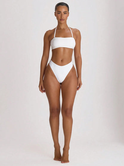 Musera Resort High Fit Coverage Cheeky Bikini Bottoms Swim Vacation Holiday Summer Travel Beachwear Basics Hen Do Wedding Bridal Bachelorette Resort Core