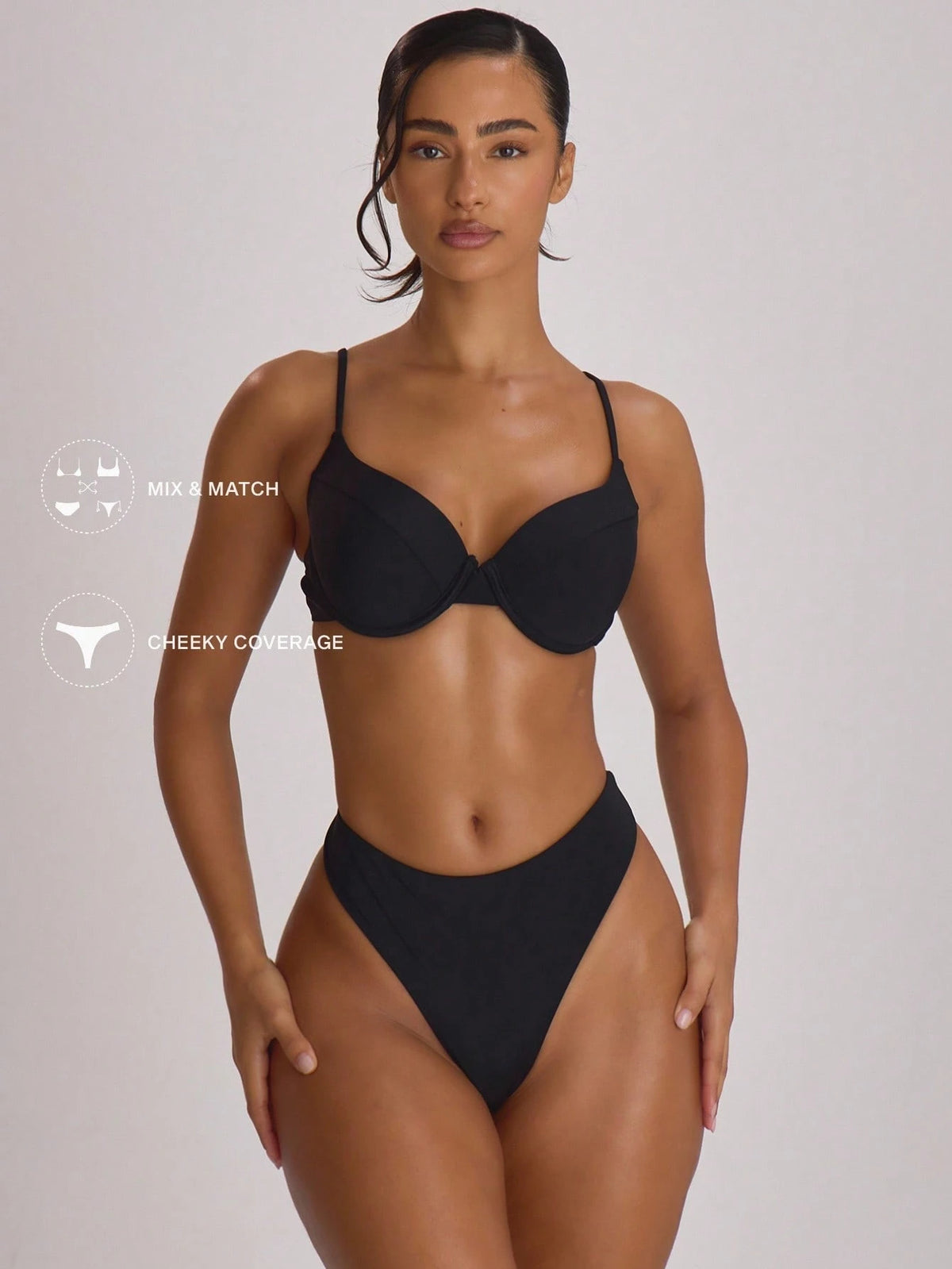 Musera Resort High Fit Coverage Cheeky Bikini Bottoms Swim Vacation Holiday Summer Travel Beachwear Basics Hen Do Wedding Bridal Bachelorette Resort Core