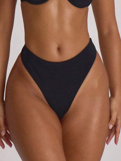 Musera Resort High Fit Coverage Cheeky Bikini Bottoms Swim Vacation Holiday Summer Travel Beachwear Basics Hen Do Wedding Bridal Bachelorette Resort Core