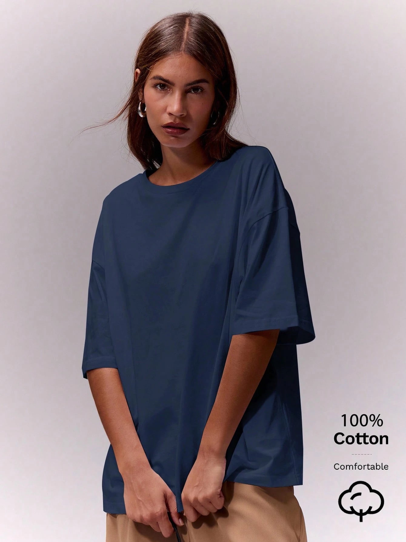 MUSERA Soft Oversized Crew Neck T Shirt Casual Vacation Capsule Wardrobe Everyday Oversized Tee Airport Back To School