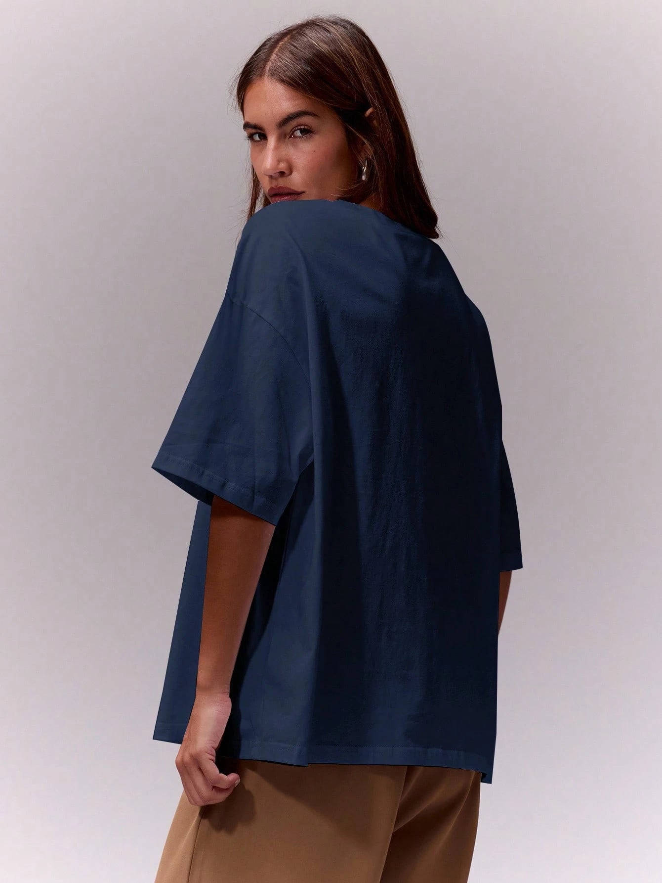 MUSERA Soft Oversized Crew Neck T Shirt Casual Vacation Capsule Wardrobe Everyday Oversized Tee Airport Back To School