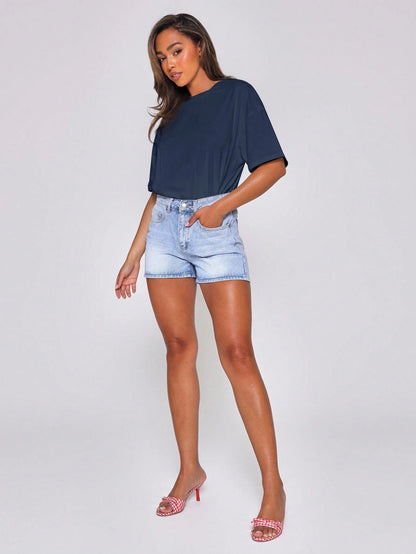 MUSERA Soft Oversized Crew Neck T Shirt Casual Vacation Capsule Wardrobe Everyday Oversized Tee Airport Back To School