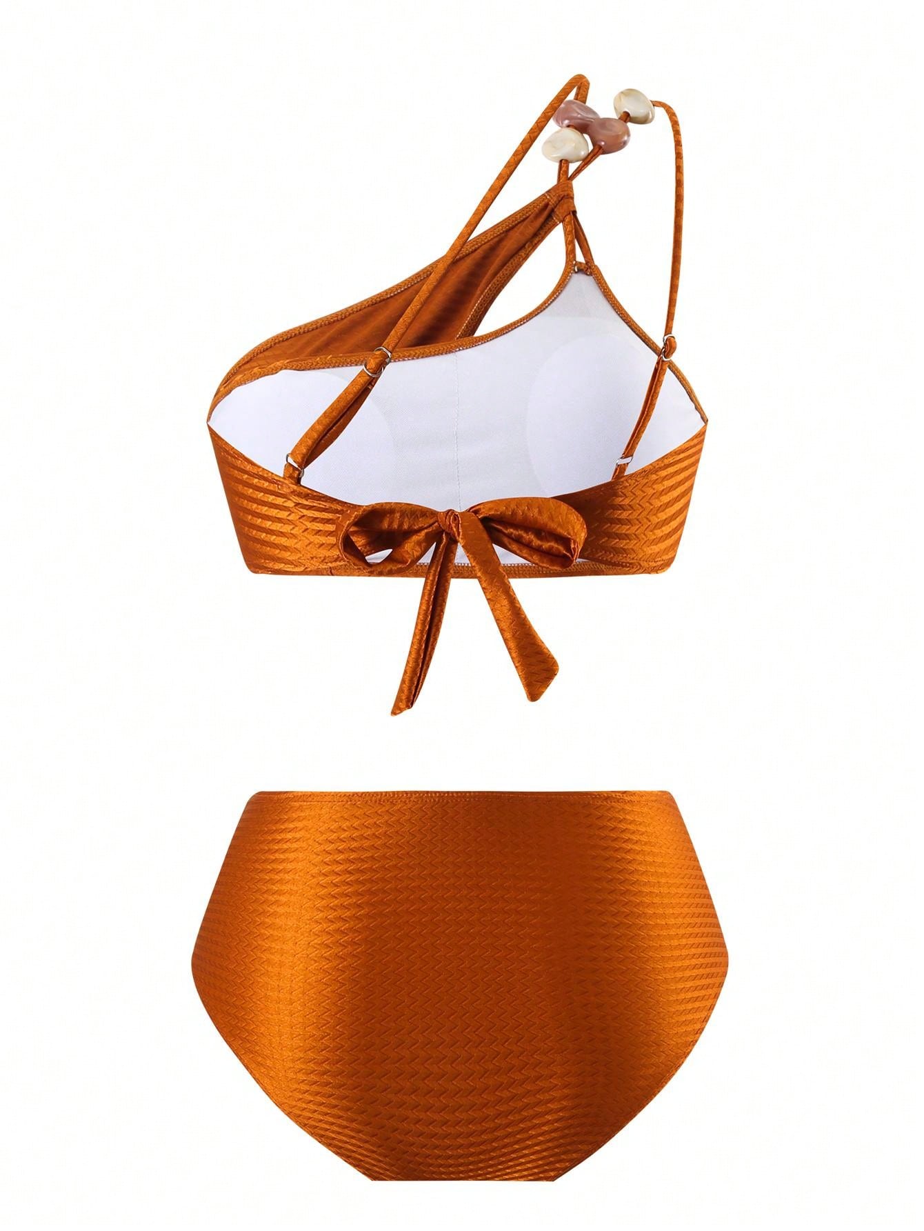 New 3pcs/Set Sexy Soft Cup Bikini Swimwear, Including Swimwear Top, Bottom And Cover-Up Skirt, For Beach, Pool, Hot Spring, For Summer Vacation