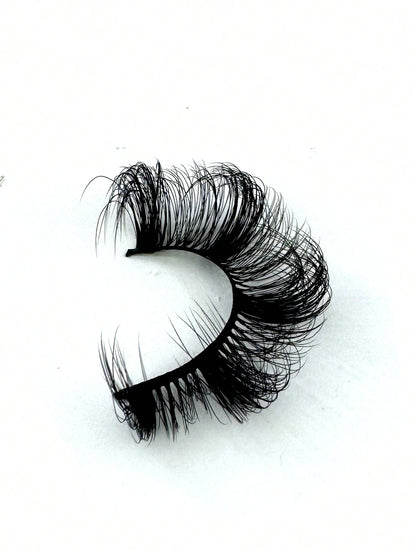 New 7 Pairs Russian Volume Classic Cat Eye Artificial Mink False Eyelashes, Natural DD Curl Fluffy Faux Eyelashes, Cross Wispy Dramatic Volume Faux Mink Lashes Extension For A Natural Look Strip Lashe