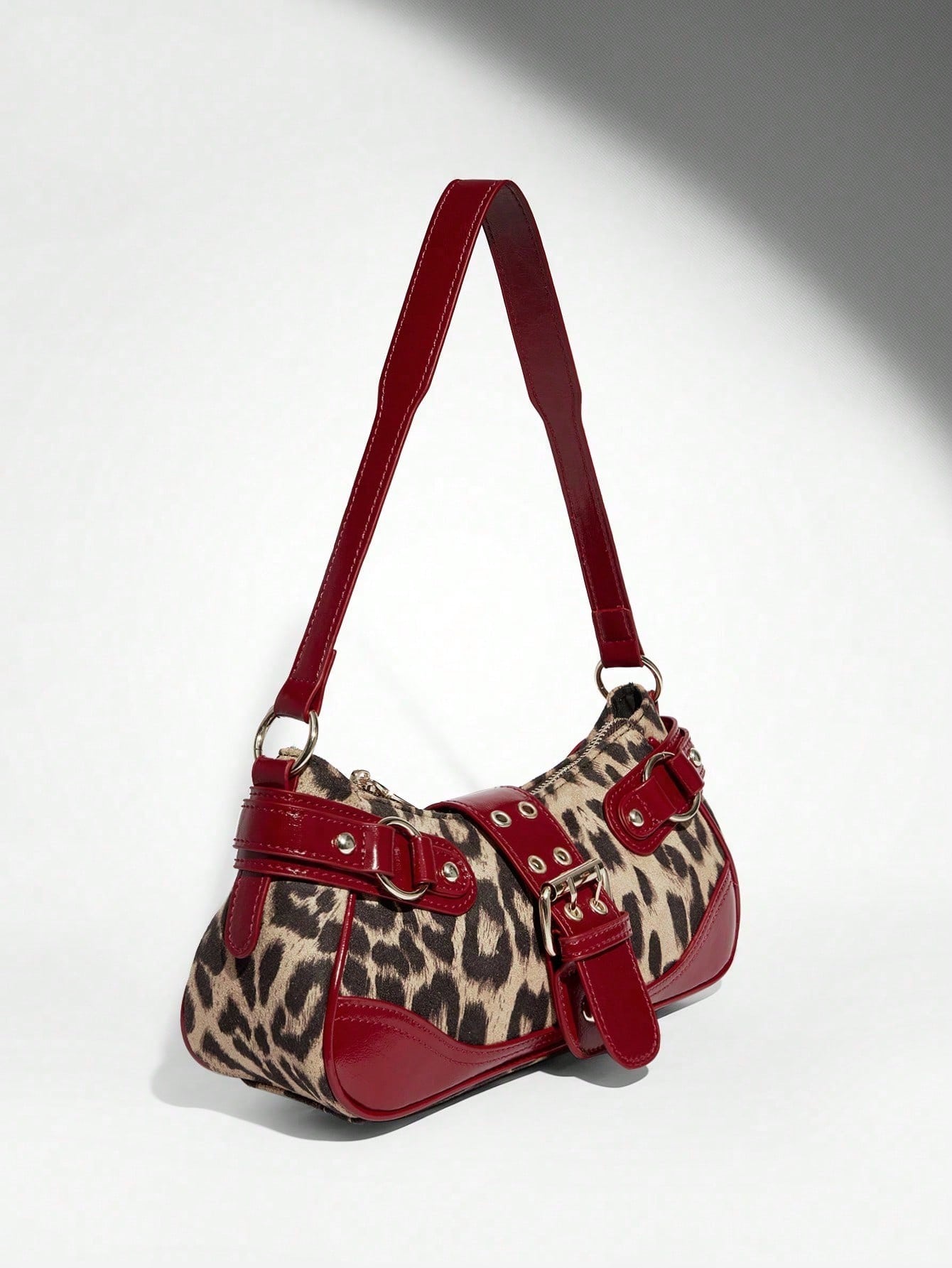 New Leopard Print Handbag Shoulder Bag, Holds Phones Coins, Elegant Purse For Shopping Trip Party Daily Work Students Office Working Women