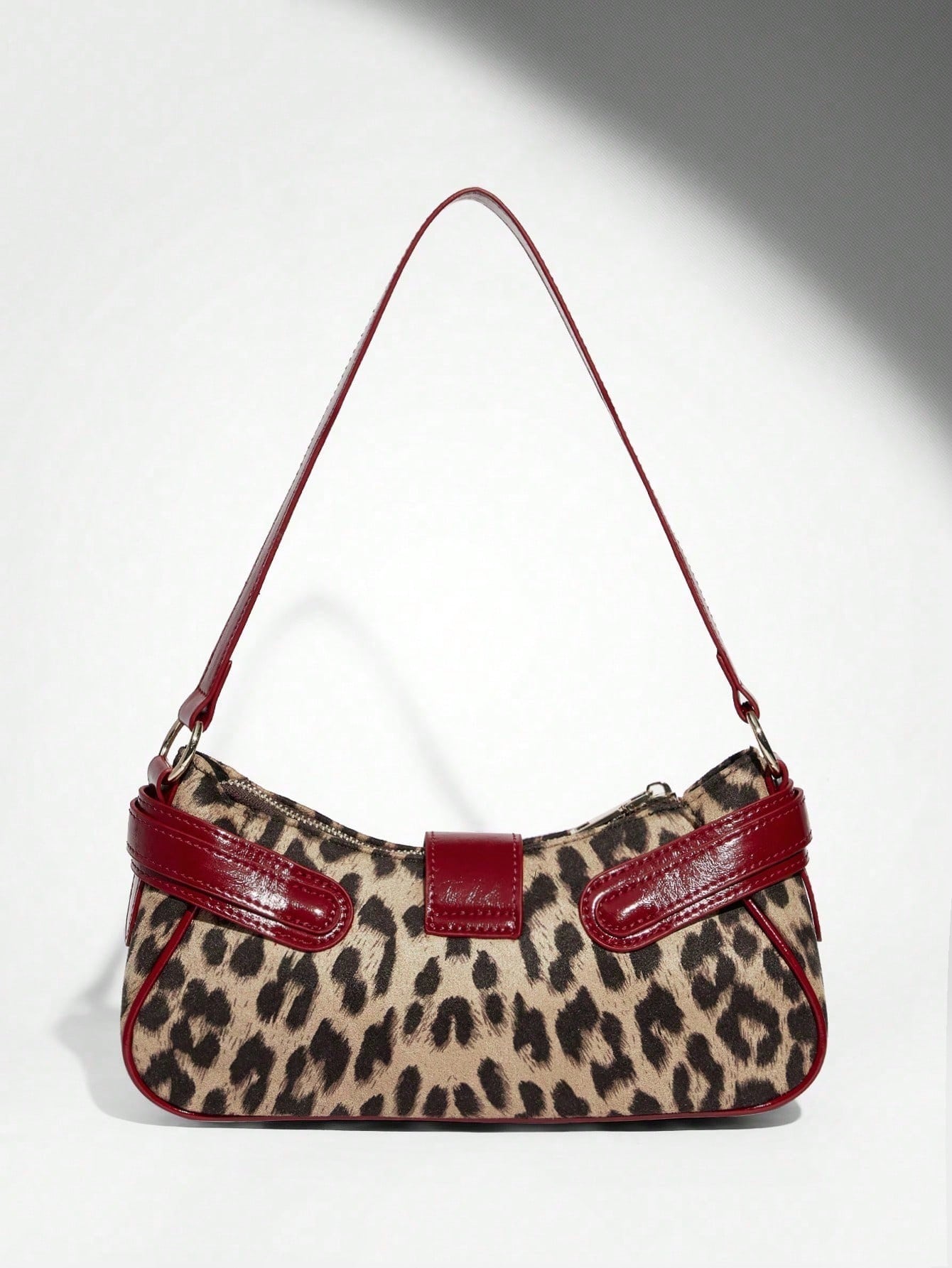 New Leopard Print Handbag Shoulder Bag, Holds Phones Coins, Elegant Purse For Shopping Trip Party Daily Work Students Office Working Women