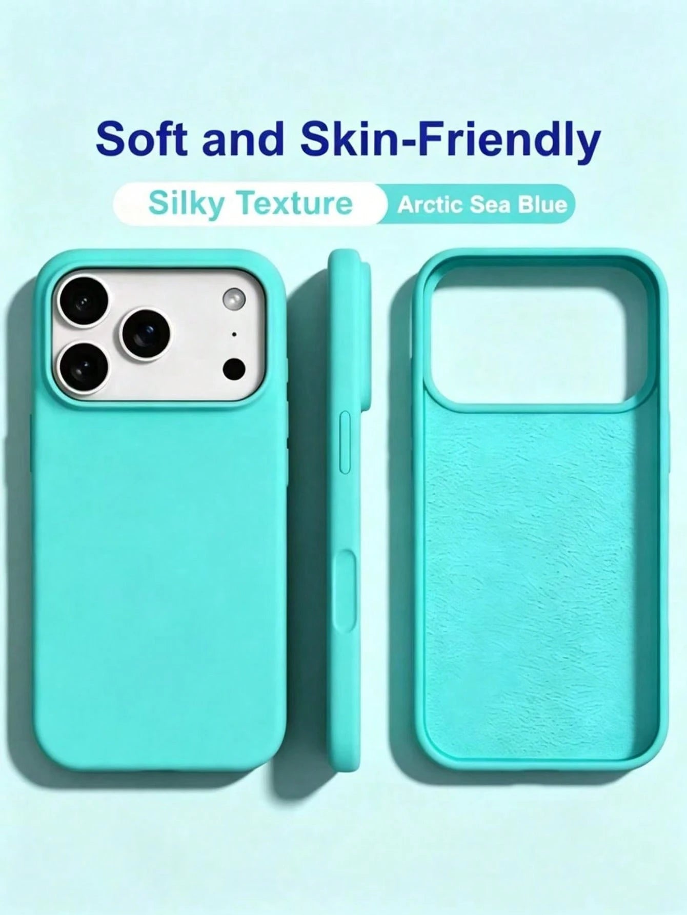 New Luxury Shockproof Soft Beige Skin-Friendly Phone Case, Compatible With IPhone 17 16 15 Pro 14 Plus 13 12 11 17 Pro Max Air XR XS Max X/XS 7/8 Plus 7/8, Anti-Drop Smooth Protective Cover, Durable D