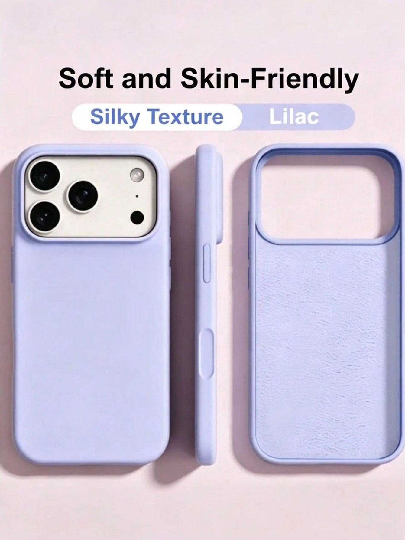 New Luxury Shockproof Soft Beige Skin-Friendly Phone Case, Compatible With IPhone 17 16 15 Pro 14 Plus 13 12 11 17 Pro Max Air XR XS Max X/XS 7/8 Plus 7/8, Anti-Drop Smooth Protective Cover, Durable D