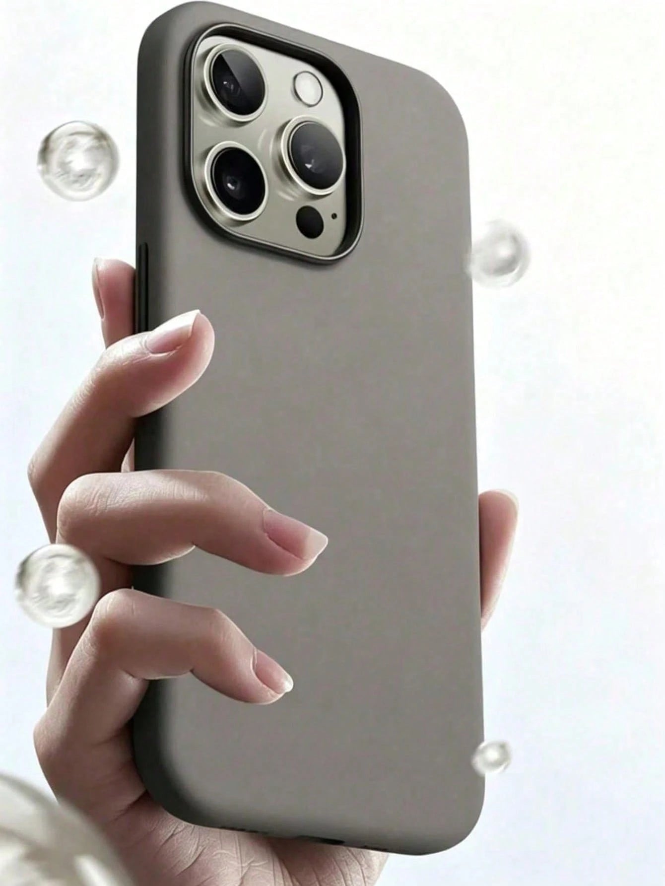 New Luxury Shockproof Soft Beige Skin-Friendly Phone Case, Compatible With IPhone 17 16 15 Pro 14 Plus 13 12 11 17 Pro Max Air XR XS Max X/XS 7/8 Plus 7/8, Anti-Drop Smooth Protective Cover, Durable D