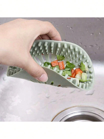 New Reusable Silicone Mesh Strainer, Suitable For Bathroom And Kitchen Sinks, Anti-Clogging Drain Protector, With Or Without Suction Cup Design, Perfect Gift For Homeowners