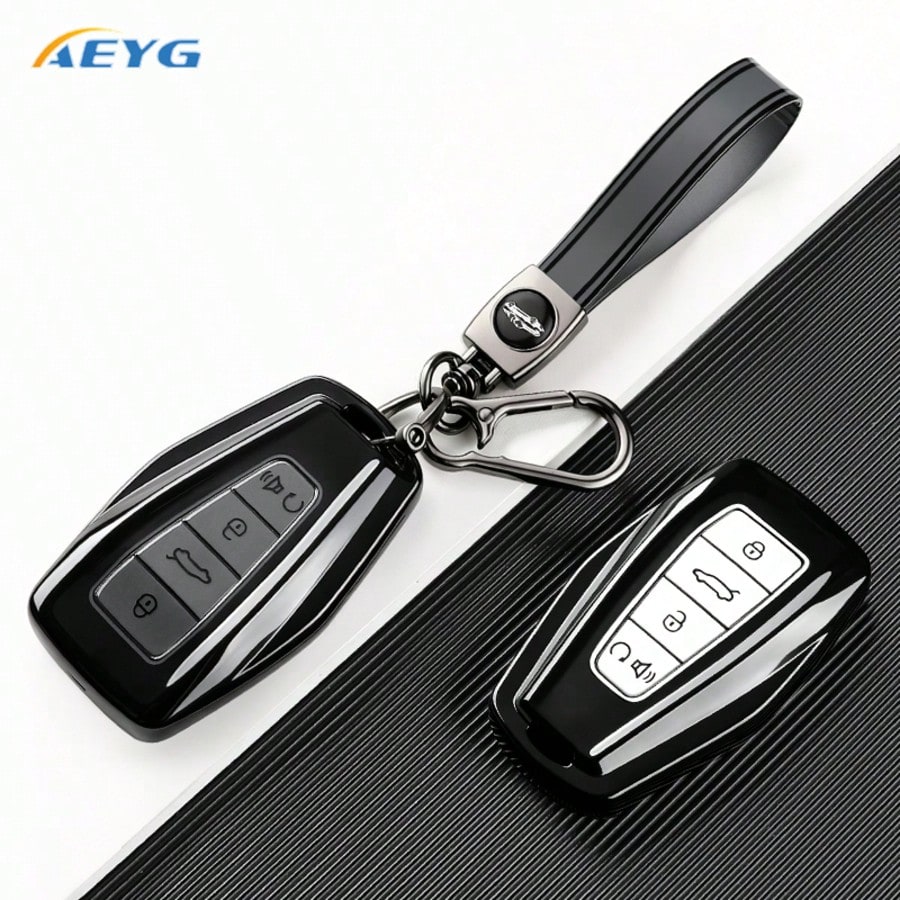 NEW TPU Car Key Fob Cover Case Holder, For Geely Emblem Coolray Emgrand GT GS S Manjaro Atlas For Pro Okavango Tugella, For Proton S70 X50 X70 Key Caps Additions
