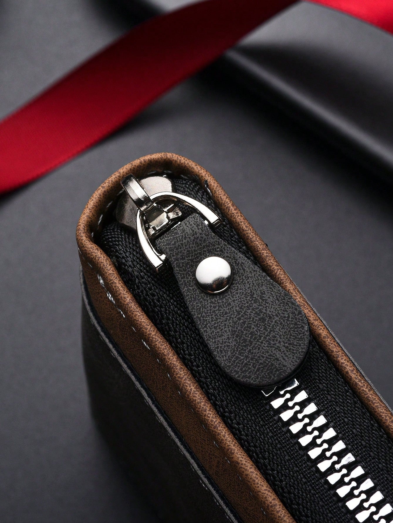 New Vintage Men's Short Wallet Card Holder Zipper Wallet