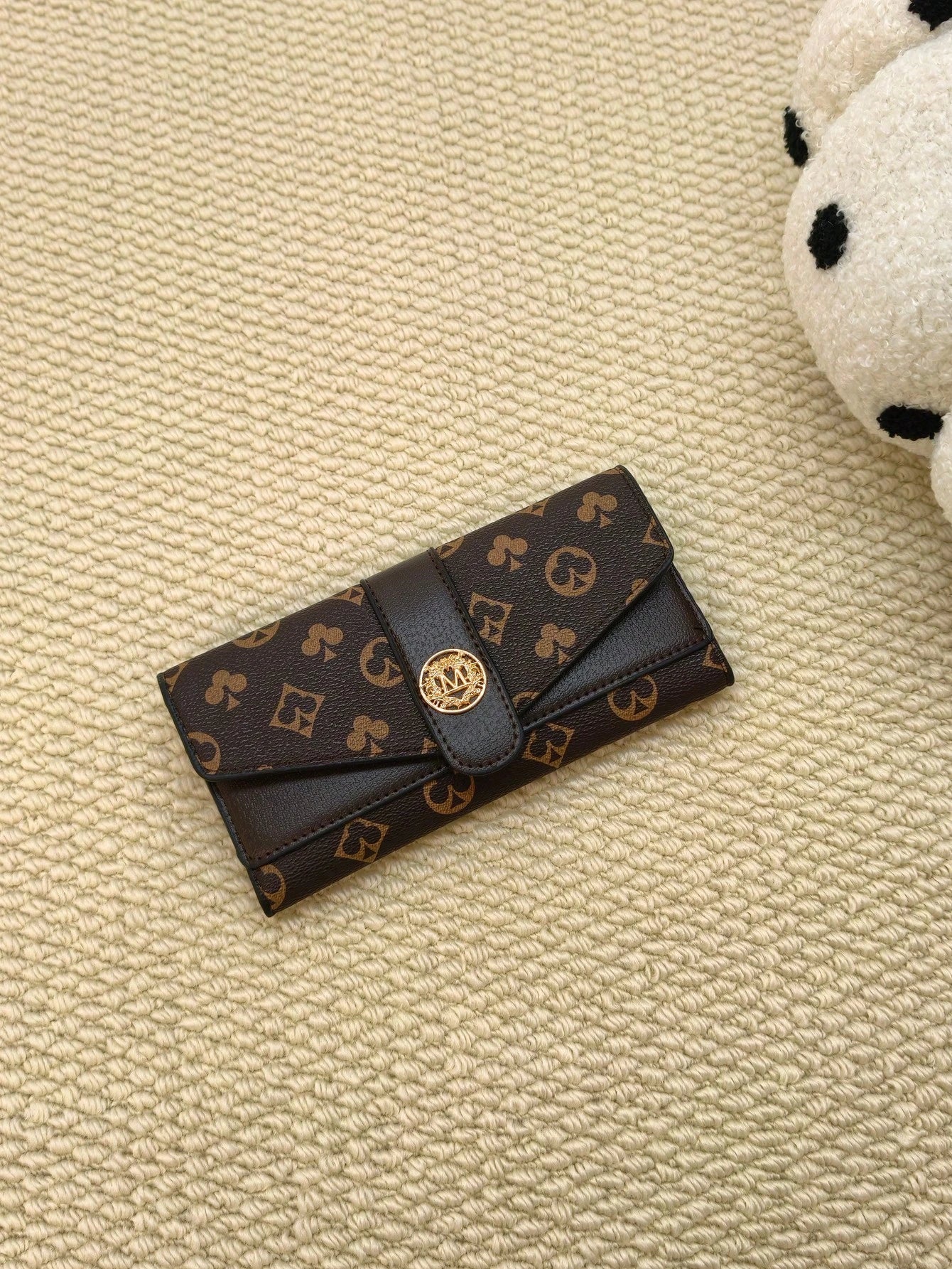 New Women's Long Tri-Fold Snap Wallet, Retro Printed, Multi-Card Slots, Large Capacity Credit Card Holder, Bus Card Pouch, Lightweight Clutch For Women Wallet Purse Wallet Long Wallet Money Wallet Tra