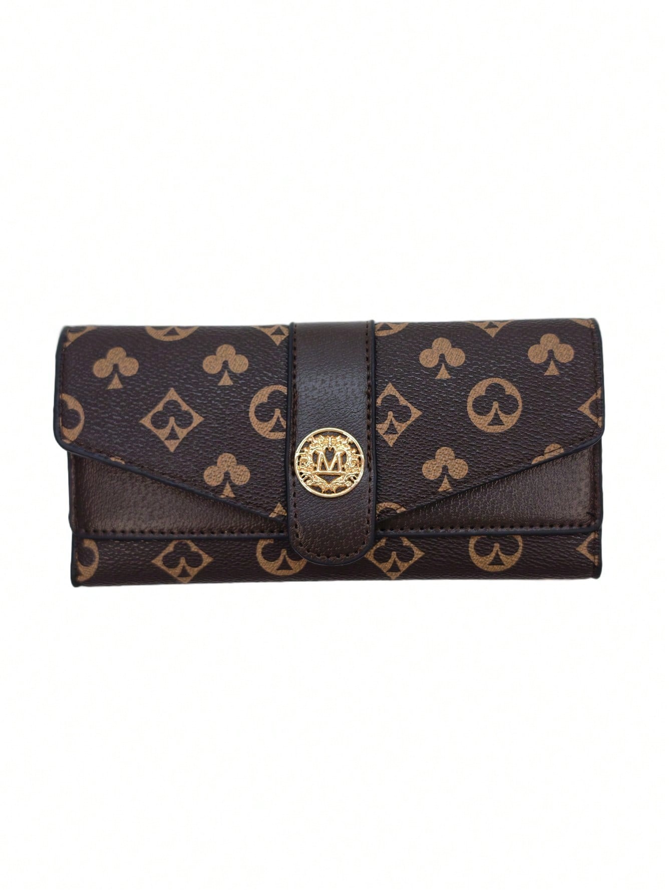 New Women's Long Tri-Fold Snap Wallet, Retro Printed, Multi-Card Slots, Large Capacity Credit Card Holder, Bus Card Pouch, Lightweight Clutch For Women Wallet Purse Wallet Long Wallet Money Wallet Tra