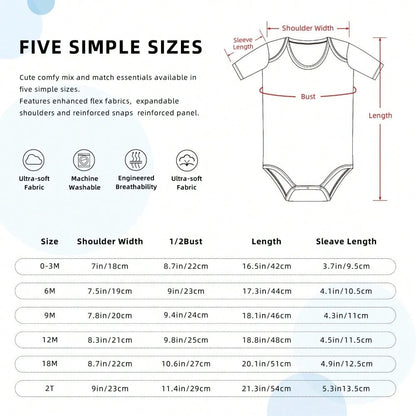 Newborn Baby Bodysuit Romper Outfit Grandma Has Waited A Long Time For Me Cozy & Sweet Button Closure Lively Style Popular Perfect Gift For Grandma, Parents, Perfect For Coming Home & Celebrations
