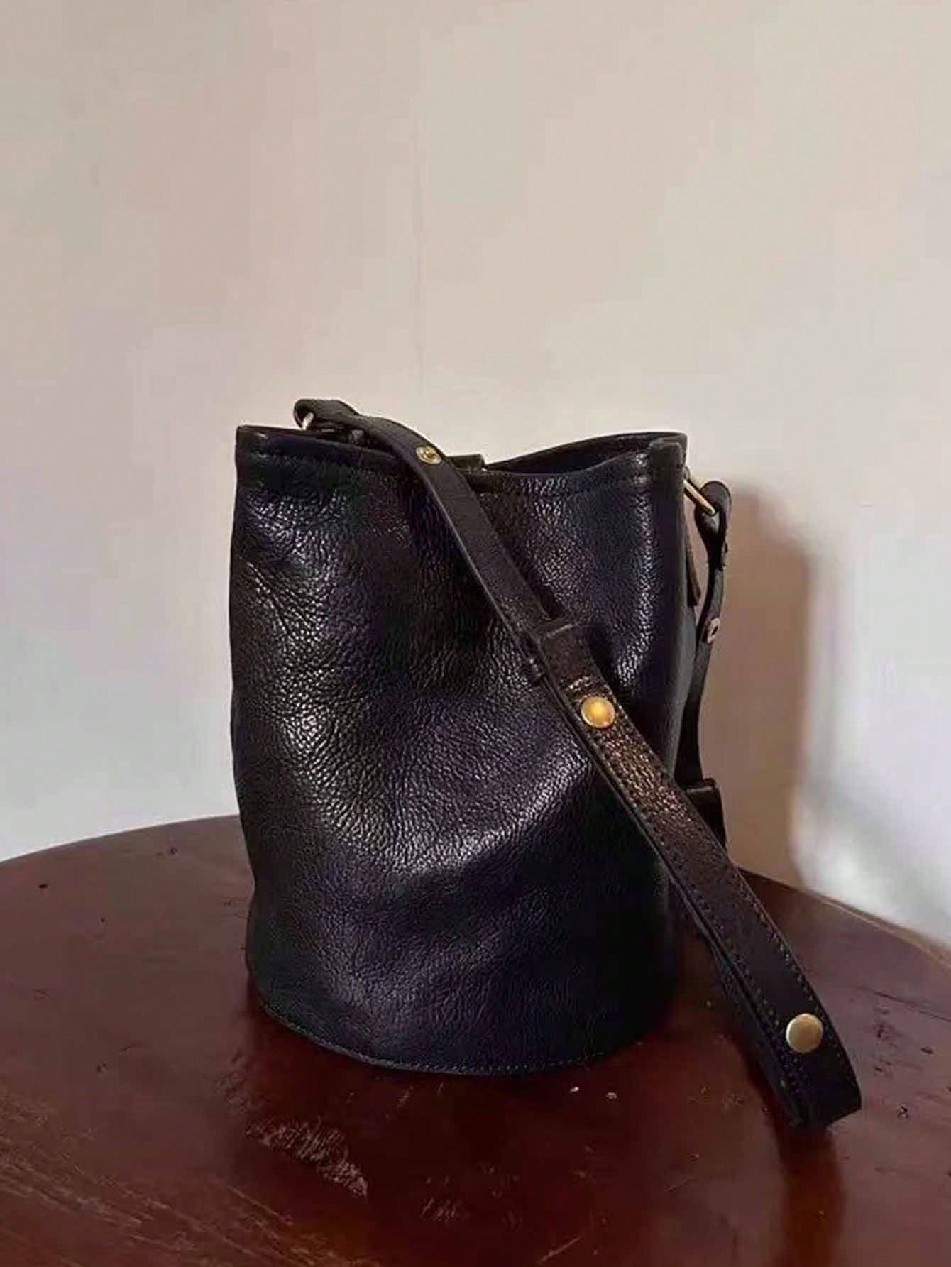 Niche Design Beaded Embroidery Bucket Bag, Summer Denim Effect Shoulder Bag, New Chinese Style Fashion Versatile Commute Outing Shopping Crossbody Bag For Women