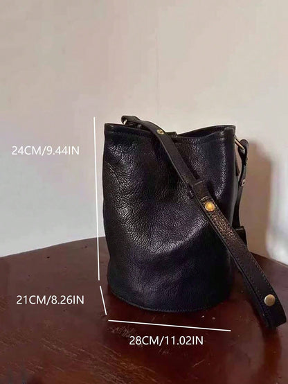 Niche Design Beaded Embroidery Bucket Bag, Summer Denim Effect Shoulder Bag, New Chinese Style Fashion Versatile Commute Outing Shopping Crossbody Bag For Women