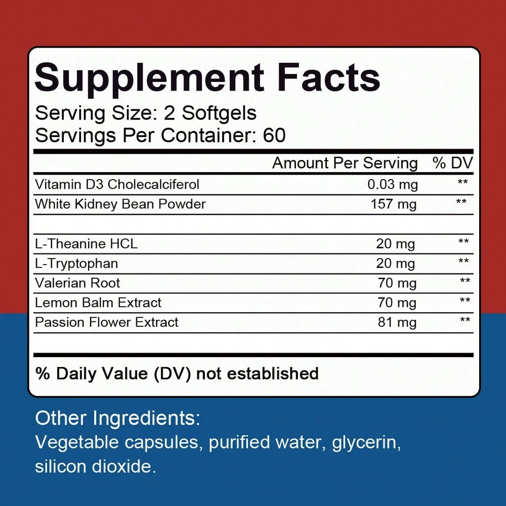 Nighttime Fat Burner- High Potency Formula With White Kidney Bean And Green Coffee Bean- Metabolism Support- 120 Softgels