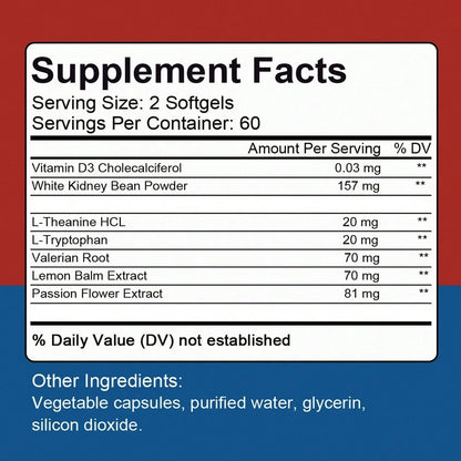 Nighttime Fat Burner- High Potency Formula With White Kidney Bean And Green Coffee Bean- Metabolism Support- 120 Softgels