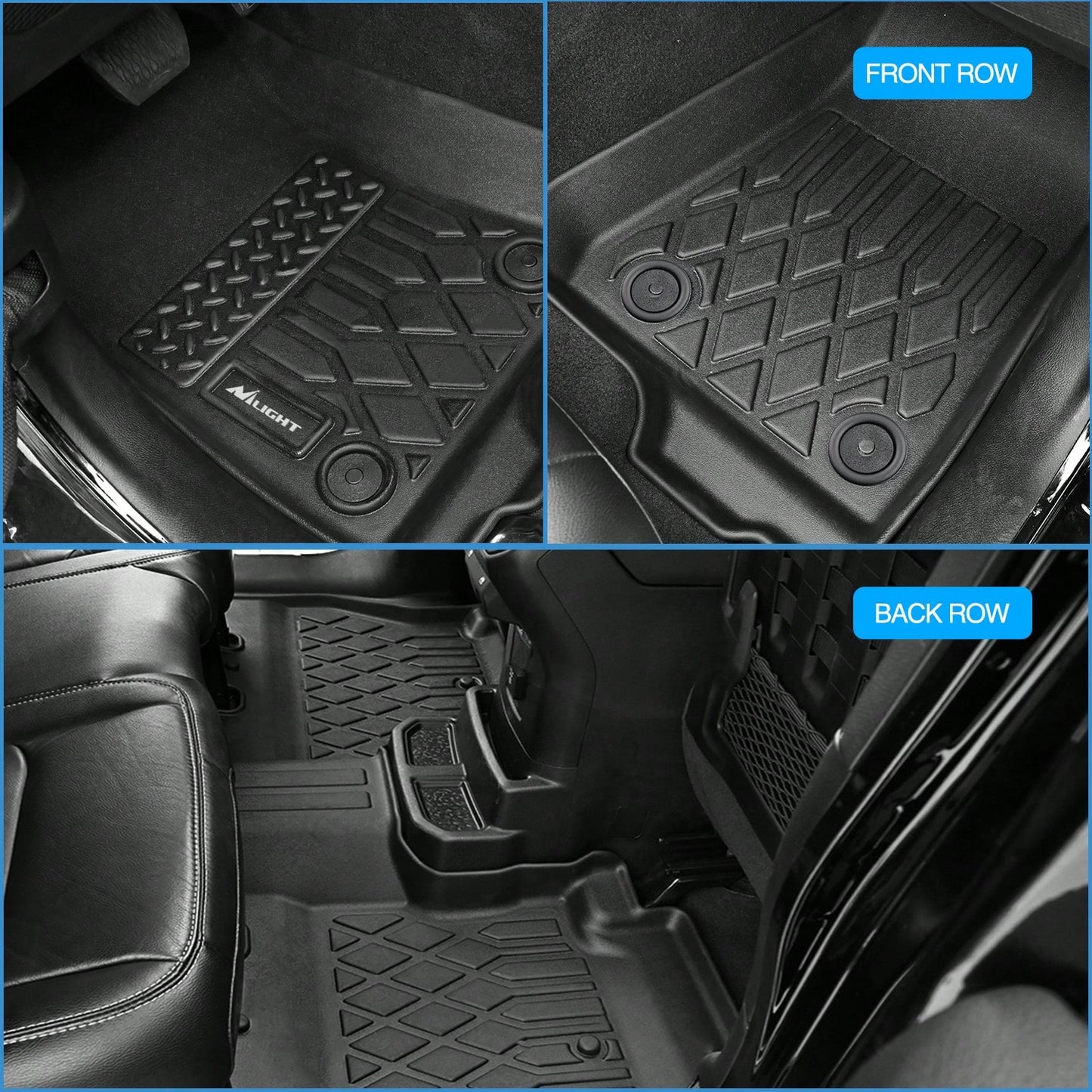 Nilight Luxury TPE Floor Mats Compatible With Nissan Ariya 2023-2025, Custom Fit Waterproof All Season Car Floor Liners, Interior Accessories