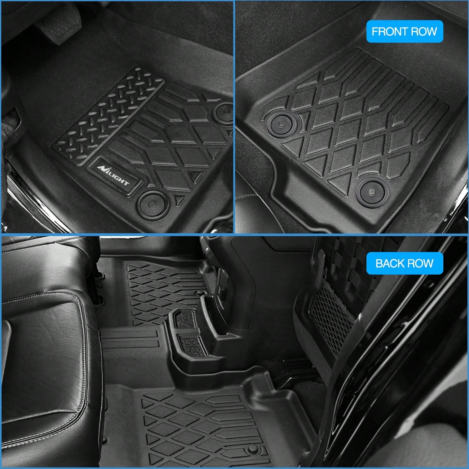 Nilight Luxury TPE Floor Mats Compatible With Nissan Ariya 2023-2025, Custom Fit Waterproof All Season Car Floor Liners, Interior Accessories
