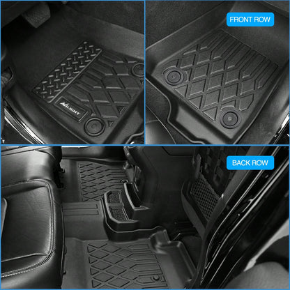 Nilight Luxury TPE Floor Mats Compatible With Nissan Ariya 2023-2025, Custom Fit Waterproof All Season Car Floor Liners, Interior Accessories