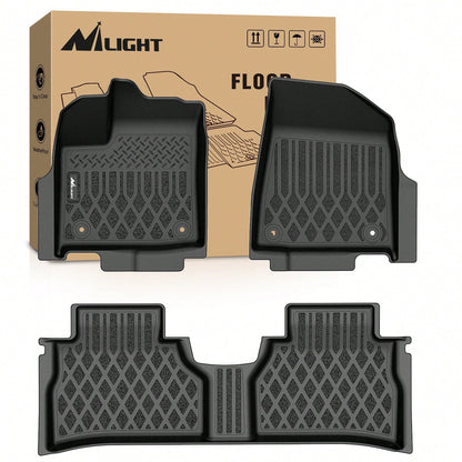 Nilight Luxury TPE Floor Mats Compatible With Nissan Ariya 2023-2025, Custom Fit Waterproof All Season Car Floor Liners, Interior Accessories