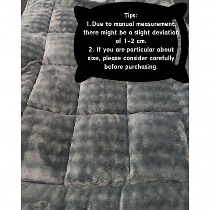 Oaskys Cute Soft Mattress Topper- Comfort Breathable Fiber Filling Folding Roll Up Mattress Sleeping Pad, 6-8cm Warm Thickness Quilted Mattress Topper For Sleeping